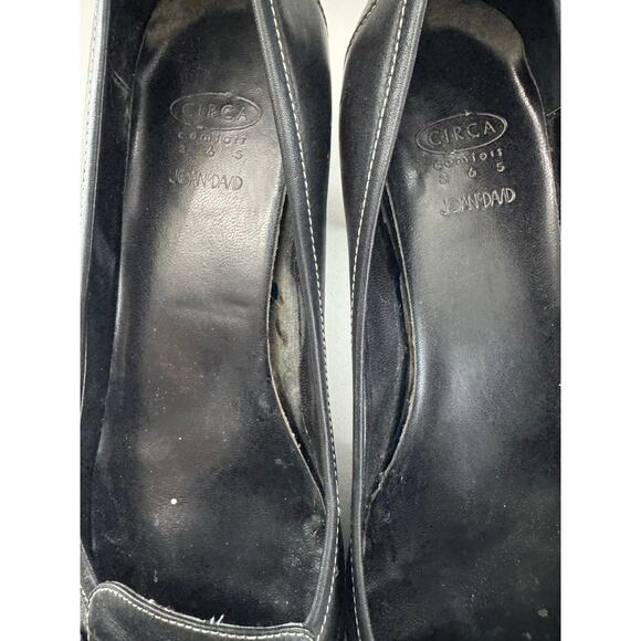 Joan And David Circa Black Leather Buckle Kitten Heel 8.5 (READ) - Picture 5 of 11